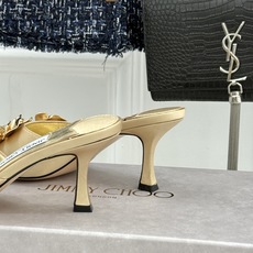 Jimmy Choo/吉米周26WF新品 金属花朵方头高跟拖鞋 金属花缀着细碎钻光 方头廓形利落又摩登 小羊皮内里软润又 Jimmy Choo/吉米周26WF新品 金属花朵方头高跟拖鞋 金属花缀着细碎钻光 方头廓形利落又摩登 小羊皮内里软润又