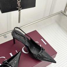 Gucci/古驰26WF新品Donna系列 马衔扣尖头高跟鞋凉鞋 经典马衔扣缀鞋面 尖头线条修饰纤细脚型 细跟拉长腿型比 Gucci/古驰26WF新品Donna系列 马衔扣尖头高跟鞋凉鞋 经典马衔扣缀鞋面 尖头线条修饰纤细脚型 细跟拉长腿型比