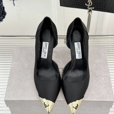 Jimmy Choo/吉米周26WF新品 真丝金属头侧空高跟鞋 真丝缎面贴脚背 金属鞋头凝一抹冷冽光 侧空裁出纤细脚踝 Jimmy Choo/吉米周26WF新品 真丝金属头侧空高跟鞋 真丝缎面贴脚背 金属鞋头凝一抹冷冽光 侧空裁出纤细脚踝