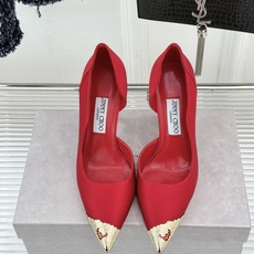 Jimmy Choo/吉米周26WF新品 真丝金属头侧空高跟鞋 真丝缎面贴脚背 金属鞋头凝一抹冷冽光 侧空裁出纤细脚踝 Jimmy Choo/吉米周26WF新品 真丝金属头侧空高跟鞋 真丝缎面贴脚背 金属鞋头凝一抹冷冽光 侧空裁出纤细脚踝