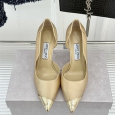 Jimmy Choo/吉米周26WF新品 真丝金属头侧空高跟鞋 真丝缎面贴脚背 金属鞋头凝一抹冷冽光 侧空裁出纤细脚踝 Jimmy Choo/吉米周26WF新品 真丝金属头侧空高跟鞋 真丝缎面贴脚背 金属鞋头凝一抹冷冽光 侧空裁出纤细脚踝