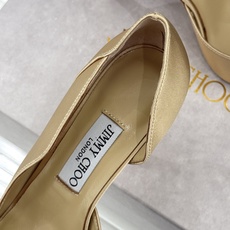Jimmy Choo/吉米周26WF新品 真丝金属头侧空高跟鞋 真丝缎面贴脚背 金属鞋头凝一抹冷冽光 侧空裁出纤细脚踝 Jimmy Choo/吉米周26WF新品 真丝金属头侧空高跟鞋 真丝缎面贴脚背 金属鞋头凝一抹冷冽光 侧空裁出纤细脚踝