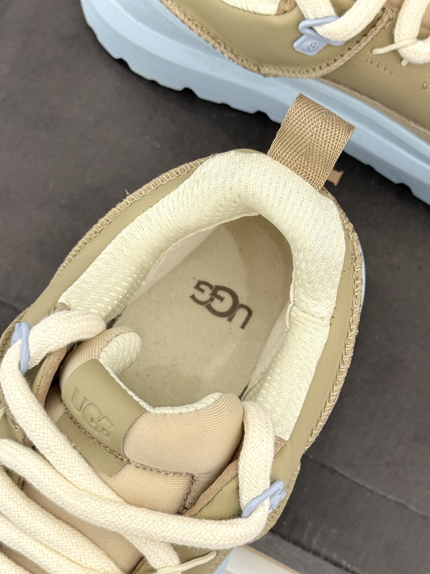 （男码➕10） UGG 26WF新品复古厚底拼色 情侣款系带增高休闲鞋运动鞋 复古拼色质感拉满 厚底增高秒变大长腿 系带