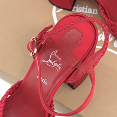 ChristinLouboutin/CL26WF新品 编织镂空红底粗跟凉鞋 编织镂空透气感拉满 经典红底一眼沦陷 粗跟稳 ChristinLouboutin/CL26WF新品 编织镂空红底粗跟凉鞋 编织镂空透气感拉满 经典红底一眼沦陷 粗跟稳