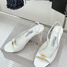 Jimmy Choo/吉米周26WF新品 金属扣露趾粗跟凉鞋 金属扣精致亮眼 露趾剪裁利落显脚瘦 粗跟稳当不累脚 上脚气 Jimmy Choo/吉米周26WF新品 金属扣露趾粗跟凉鞋 金属扣精致亮眼 露趾剪裁利落显脚瘦 粗跟稳当不累脚 上脚气