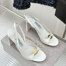 Jimmy Choo/吉米周26WF新品 金属扣露趾粗跟凉鞋 金属扣精致亮眼 露趾剪裁利落显脚瘦 粗跟稳当不累脚 上脚气 Jimmy Choo/吉米周26WF新品 金属扣露趾粗跟凉鞋 金属扣精致亮眼 露趾剪裁利落显脚瘦 粗跟稳当不累脚 上脚气