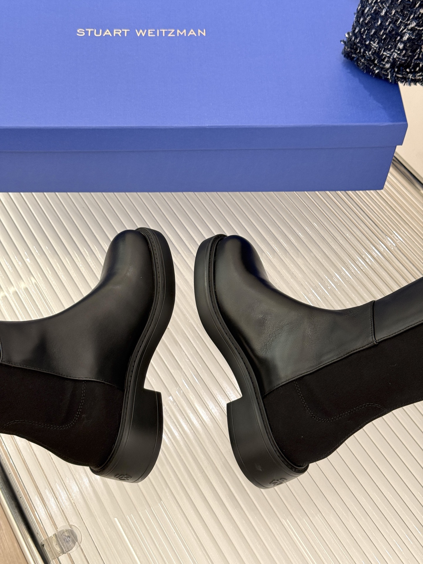 stuart weitzman/SW经典杨幂同款 过膝5050厚底弹力靴 杨幂同款真的封神 皮弹拼接贴合不挑腿 厚底增高 stuart weitzman/SW经典杨幂同款 过膝5050厚底弹力靴 杨幂同款真的封神 皮弹拼接贴合不挑腿 厚底增高