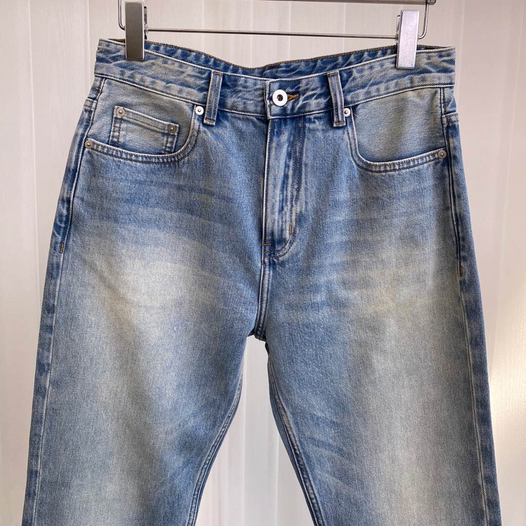 Warren’s Water-Washed Blue Cat Stripes White Man Jeans Review - 图片 2