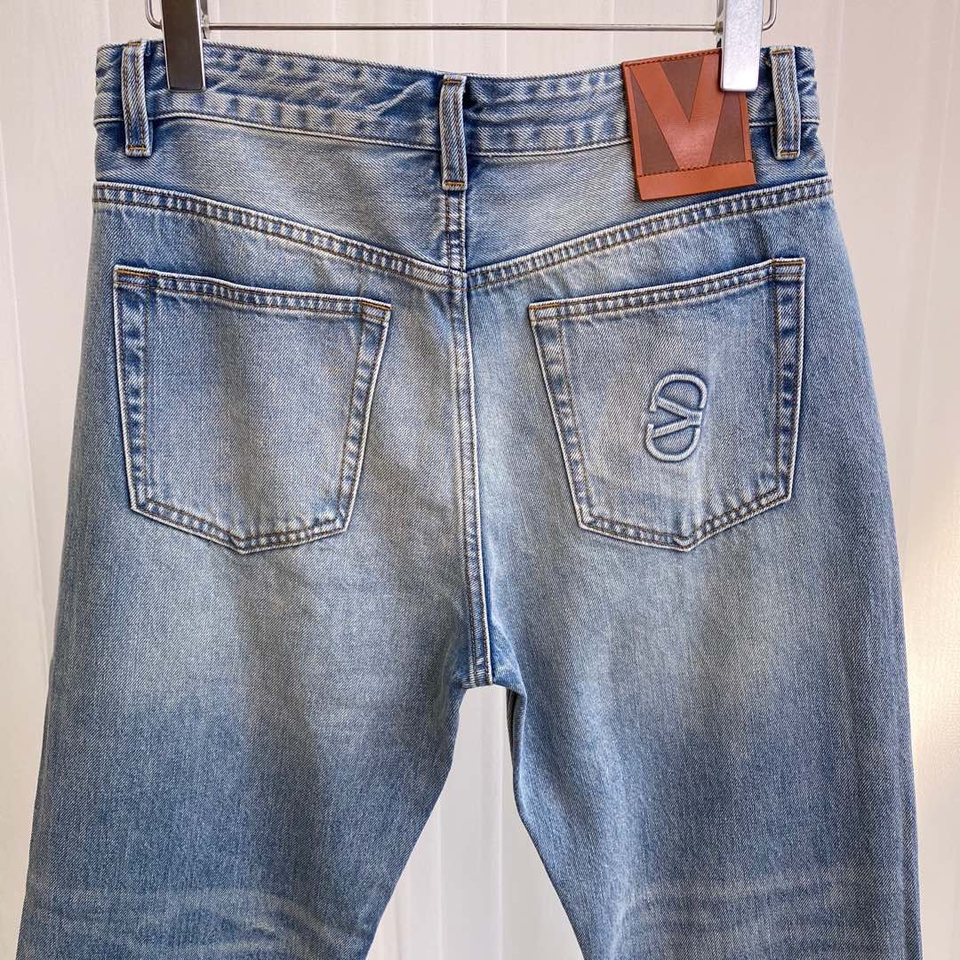Warren’s Water-Washed Blue Cat Stripes White Man Jeans Review - 图片 7