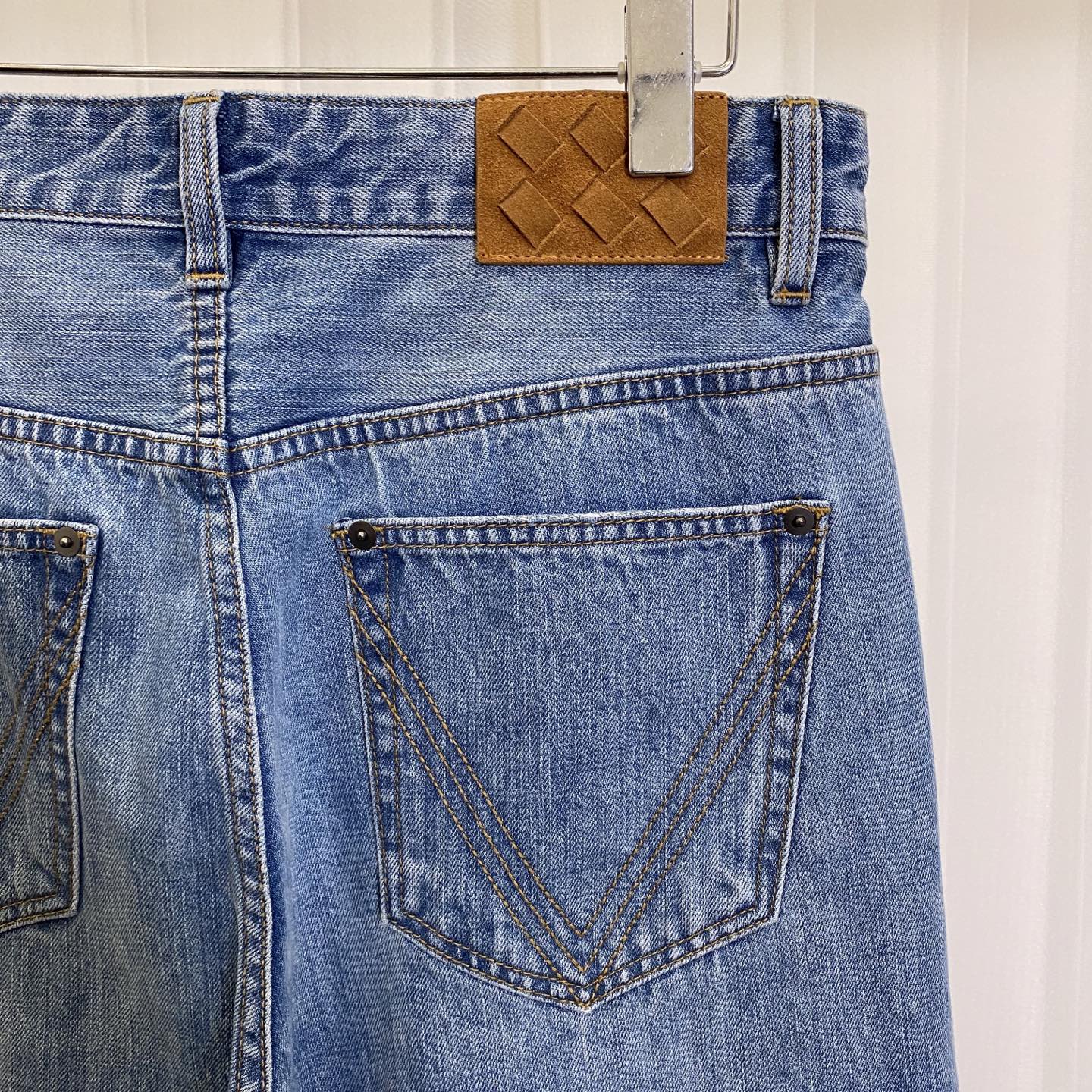 P682 Thin Series Light Blue Man Jeans: 98% Calves, 2% Fashion Hands - 图片 9