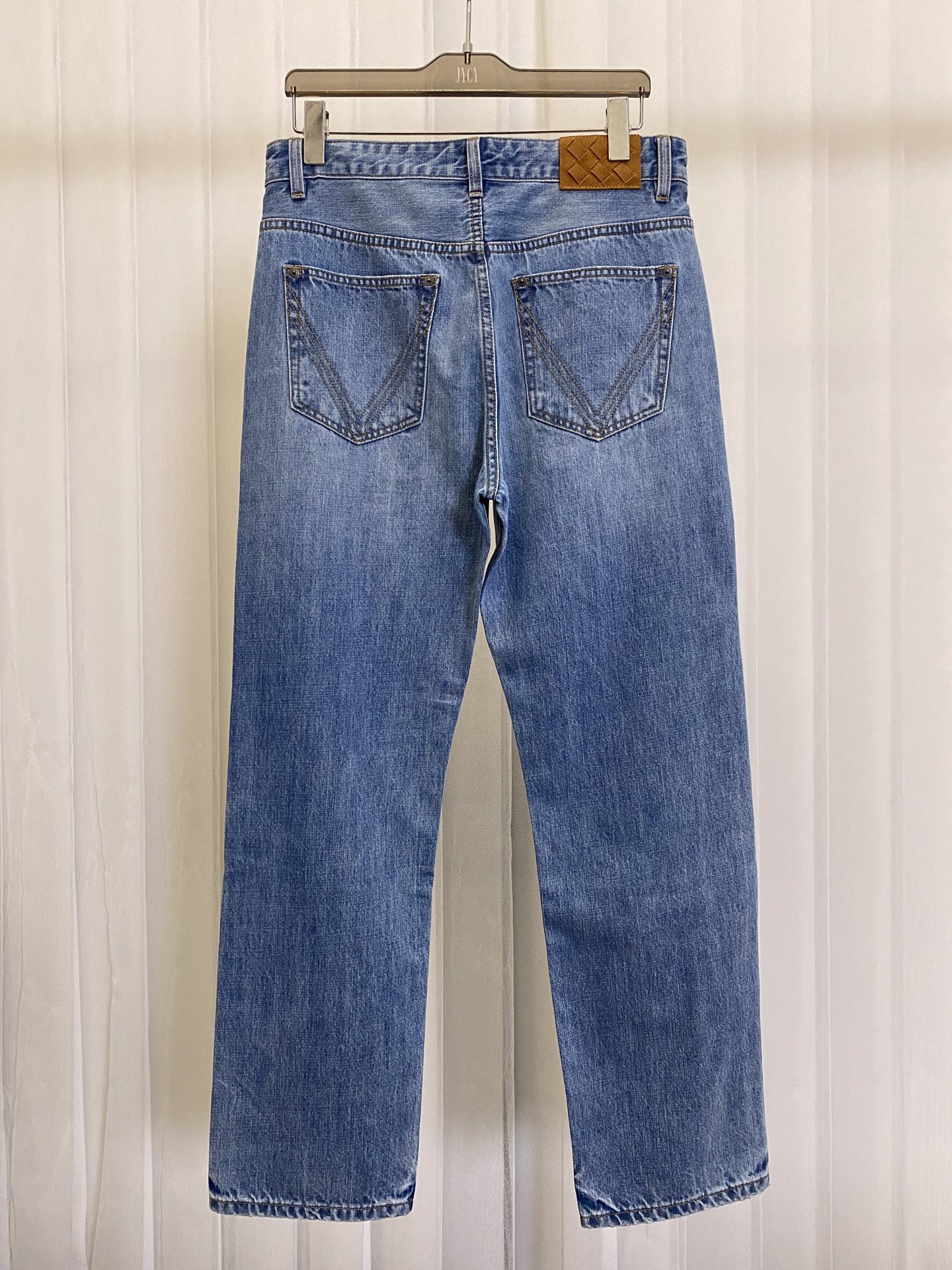P682 Thin Series Light Blue Man Jeans: 98% Calves, 2% Fashion Hands - 图片 4
