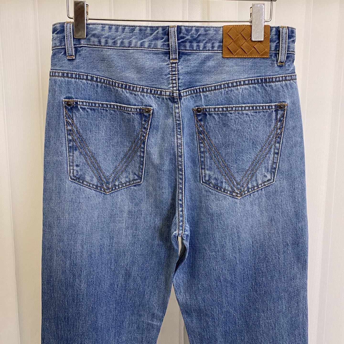P682 Thin Series Light Blue Man Jeans: 98% Calves, 2% Fashion Hands - 图片 8