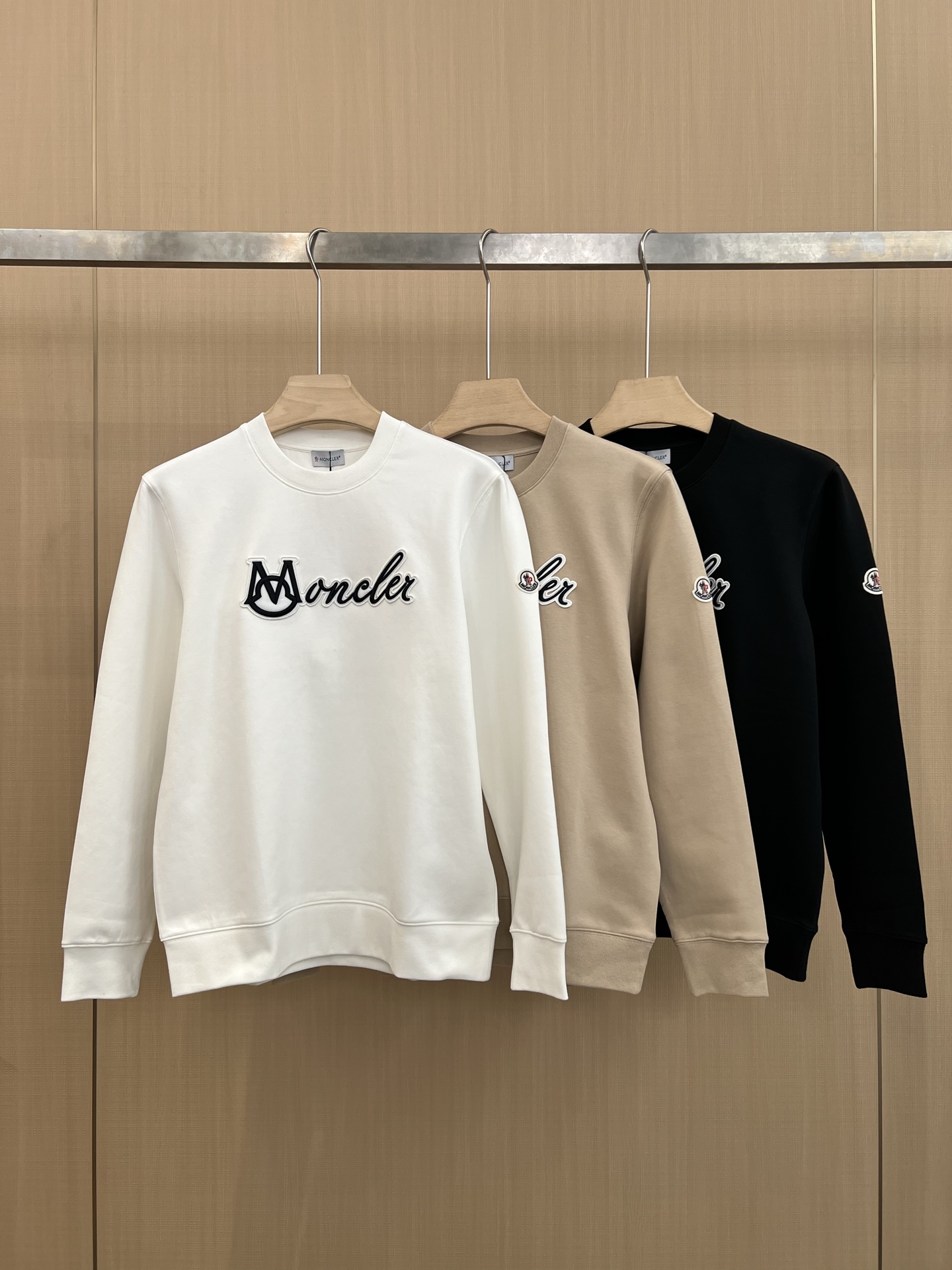Moncler Embroidered Logo Crewneck Sweatshirt