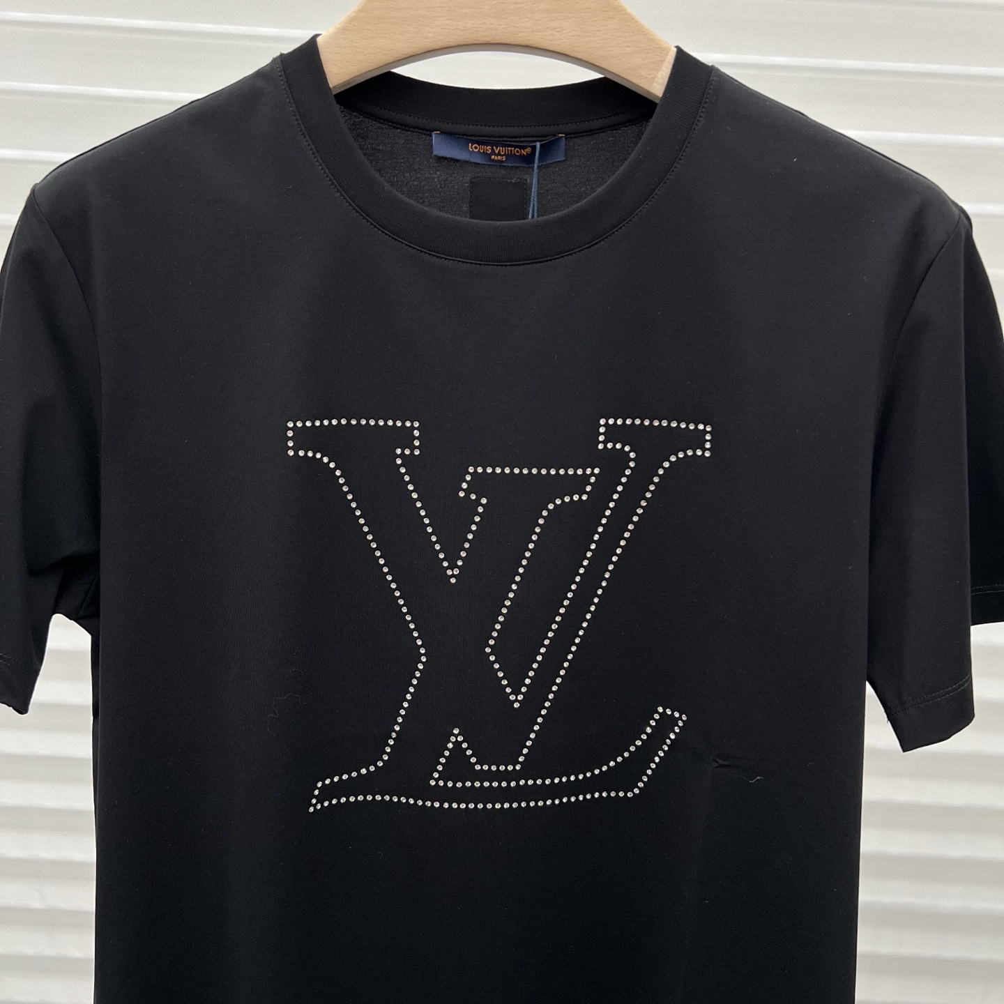 LV Rhinestone Outline Logo Tee
