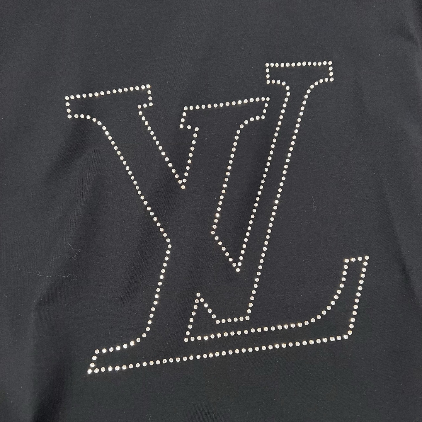 LV Rhinestone Outline Logo Tee