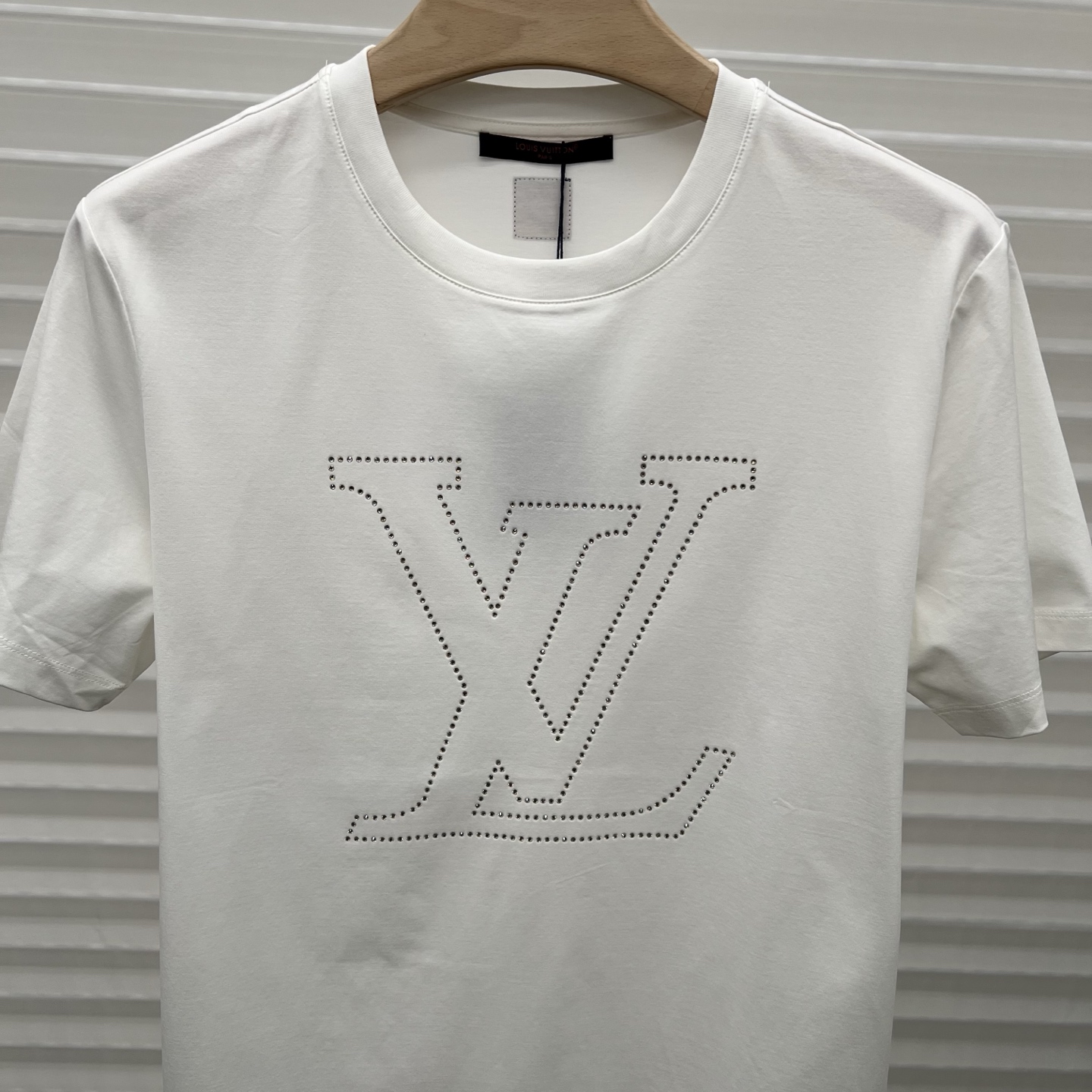 LV Rhinestone Outline Logo Tee