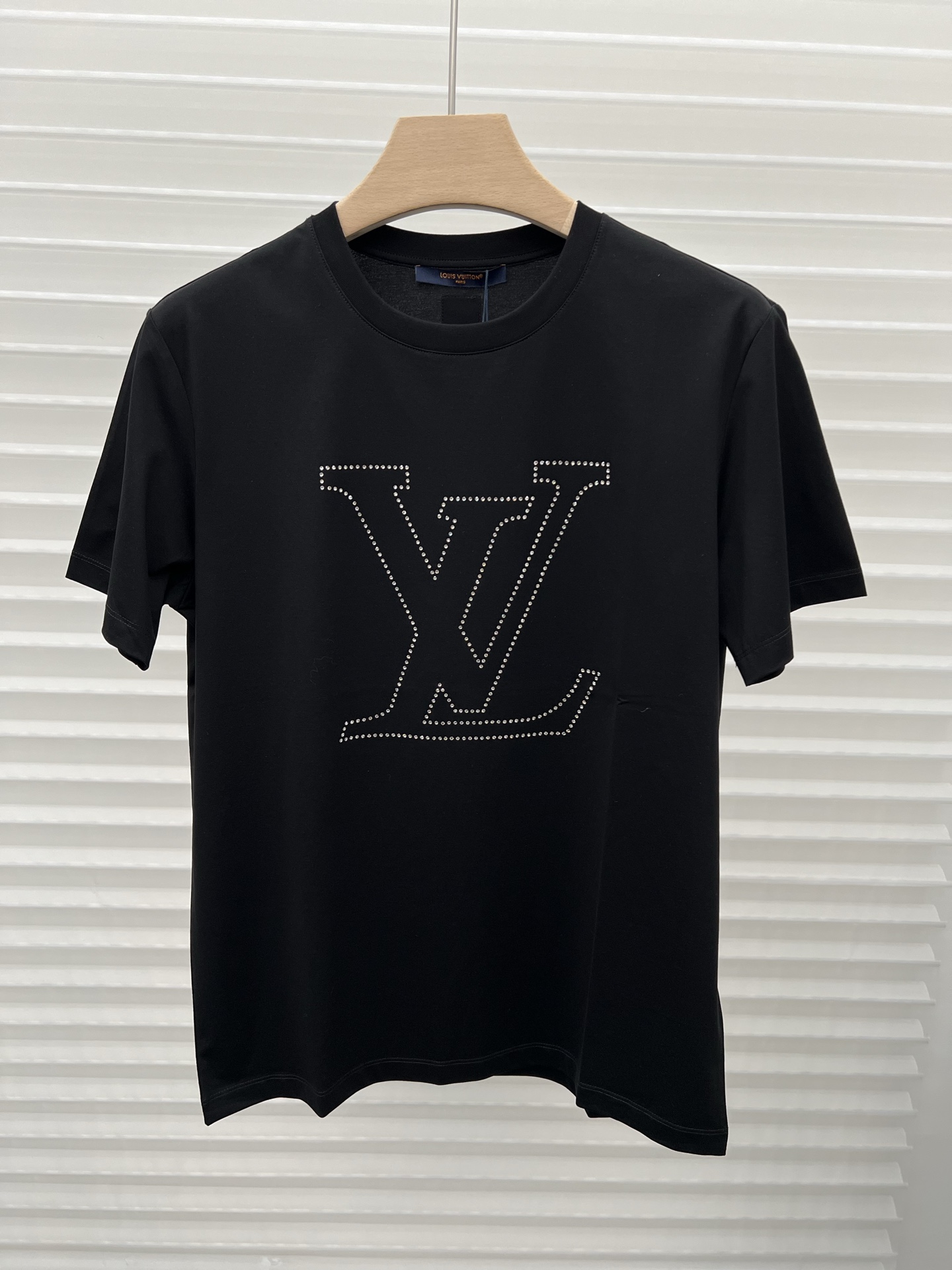 LV Rhinestone Outline Logo Tee