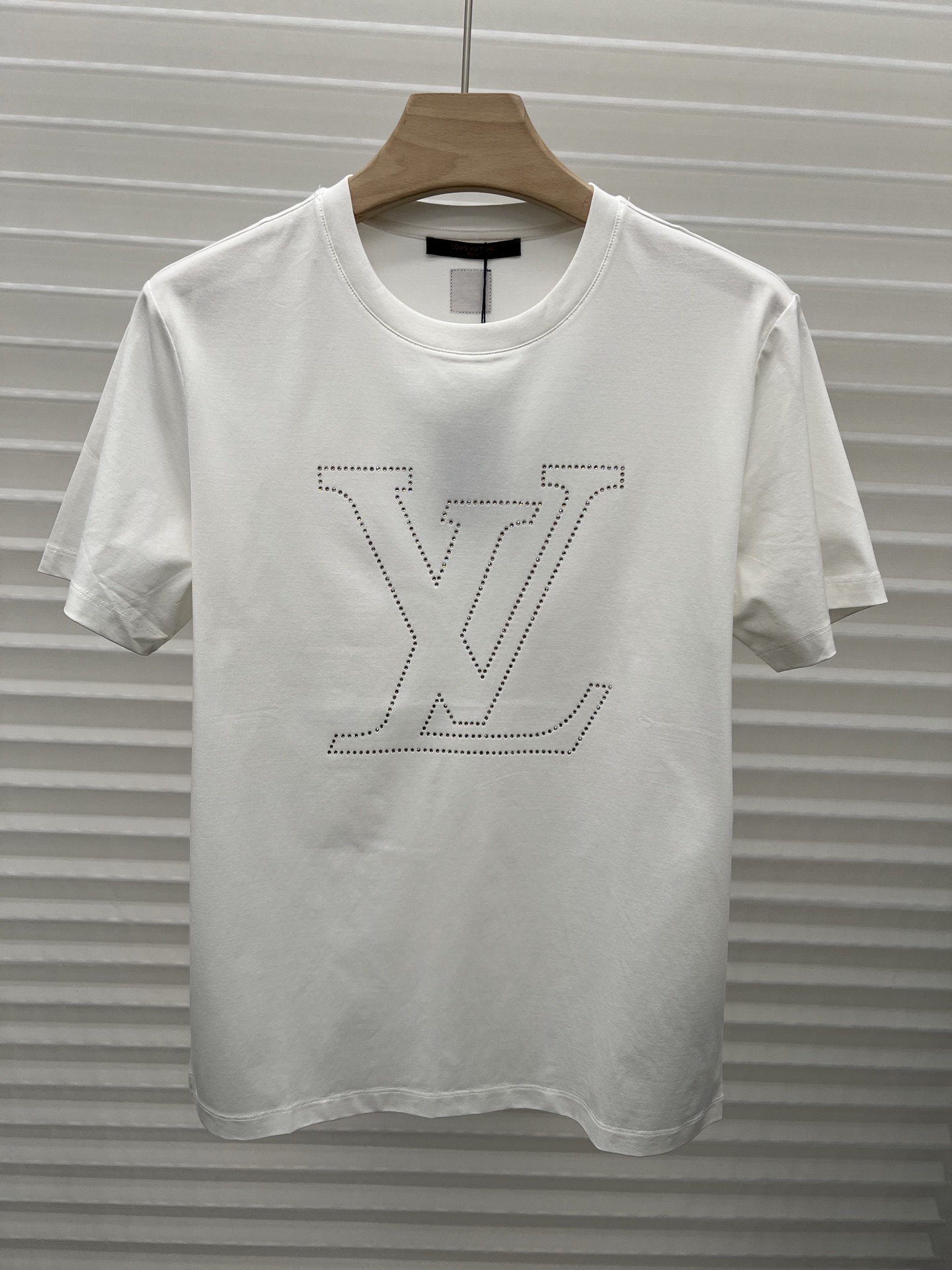 LV Rhinestone Outline Logo Tee