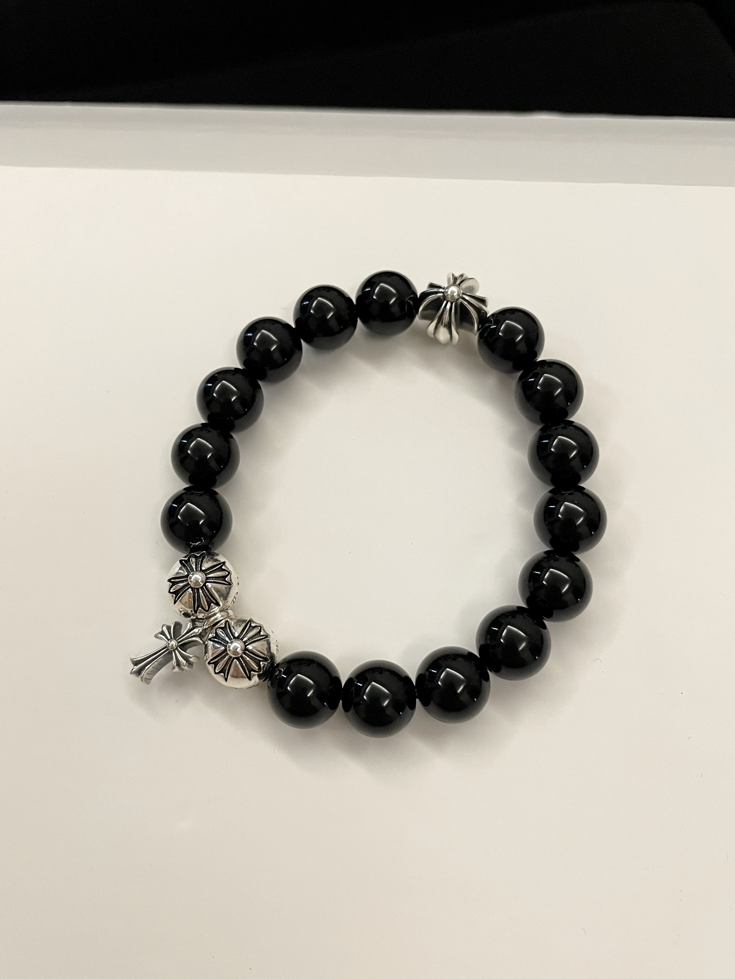 Kaufen Sie die beste hohe Qualität ein
 Chrome Hearts Juwelen Armbänder Schwarz Unisex