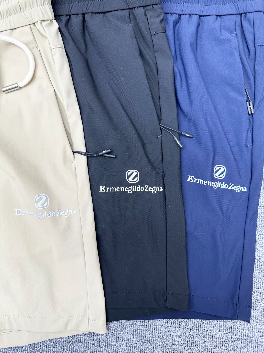 Ermenegildo Zegna Lightweight Cotton Reflective Logo Drawstring Shorts 6 o 1ita7og831ncjs6ipih1cps3jl3