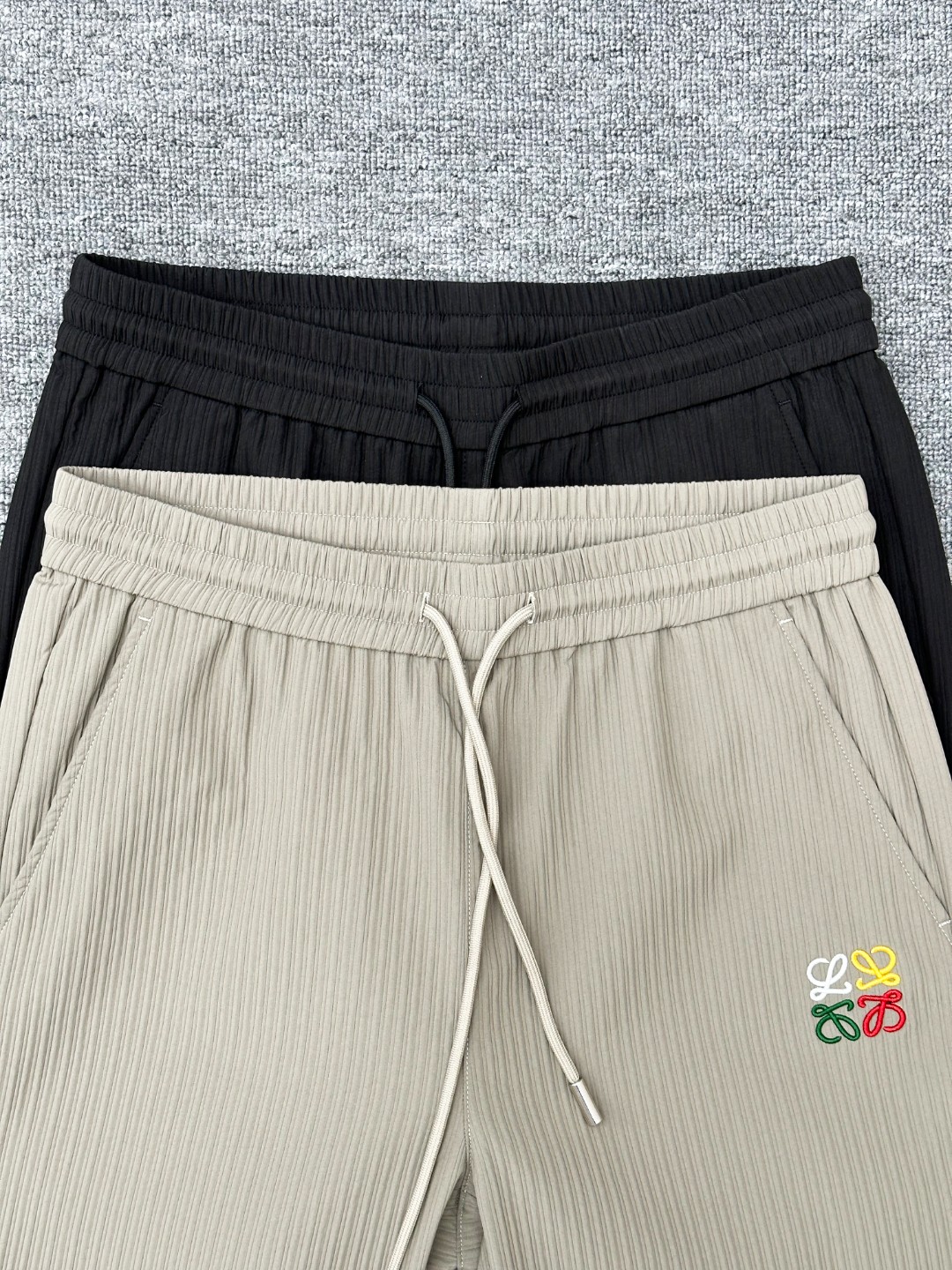 Loewe Anagram Embroidered Striped Cotton Shorts - Summer Style 6 o 1itcrmigtmc5t5p1sp1ct11276u