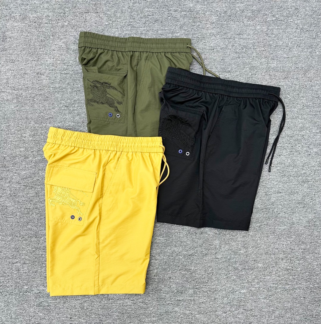 Burberry Men's Embroidered Logo Cotton Blend Drawstring Shorts 5 o 1itkd18qgeud2fa15v8123t19hm3