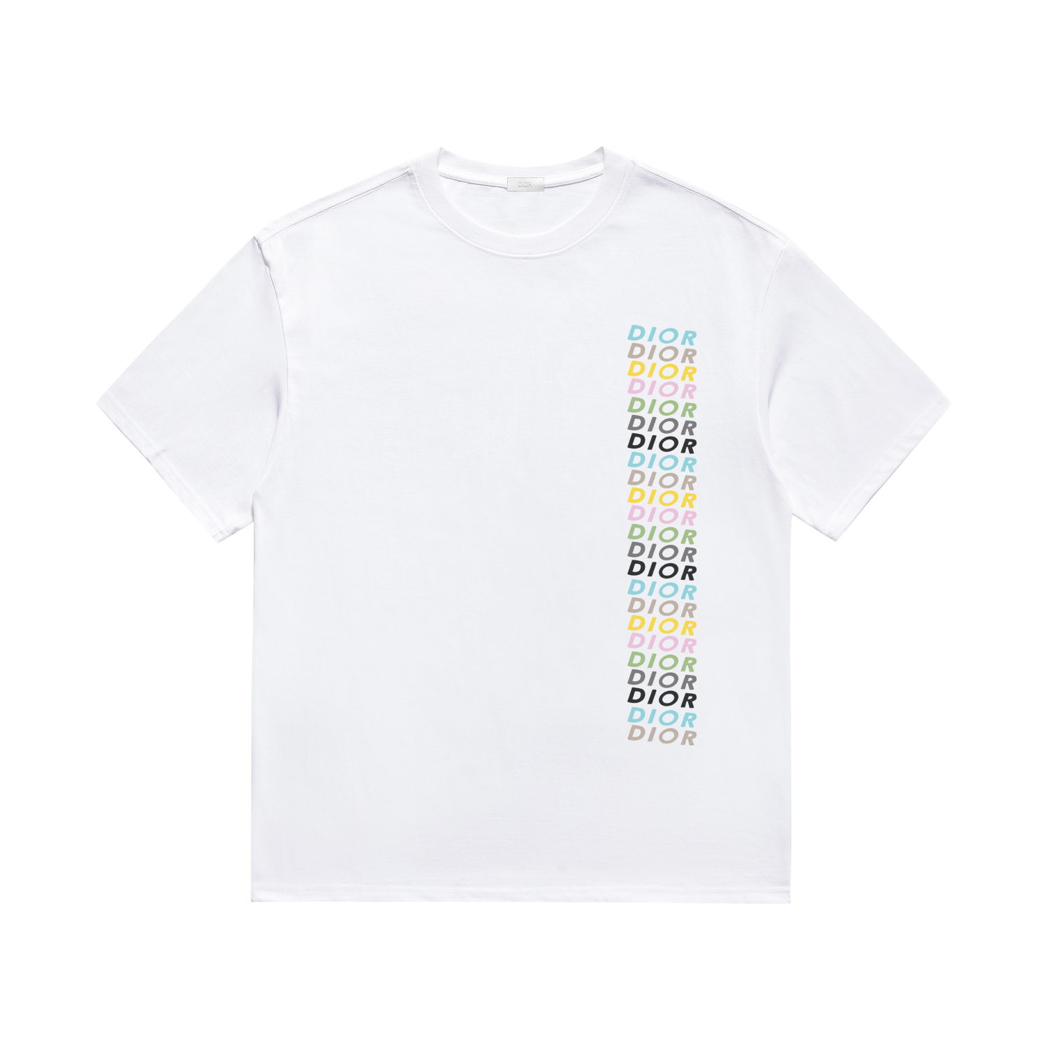 "Alta calidad" Camiseta oficial de manga corta DIOR Dior CD 2024 nuevo estilo de primavera y verano Impresión de indust…