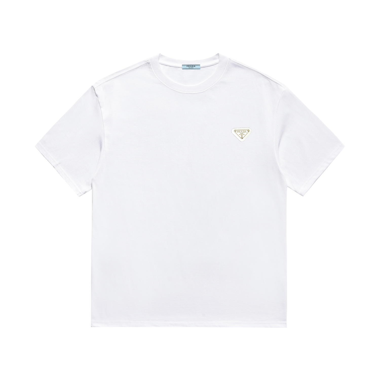 《Alta calidad》 PRADA 普拉达 mismo estilo oficial, camiseta de manga corta, nueva colección de primavera y verano 2024, eti…
