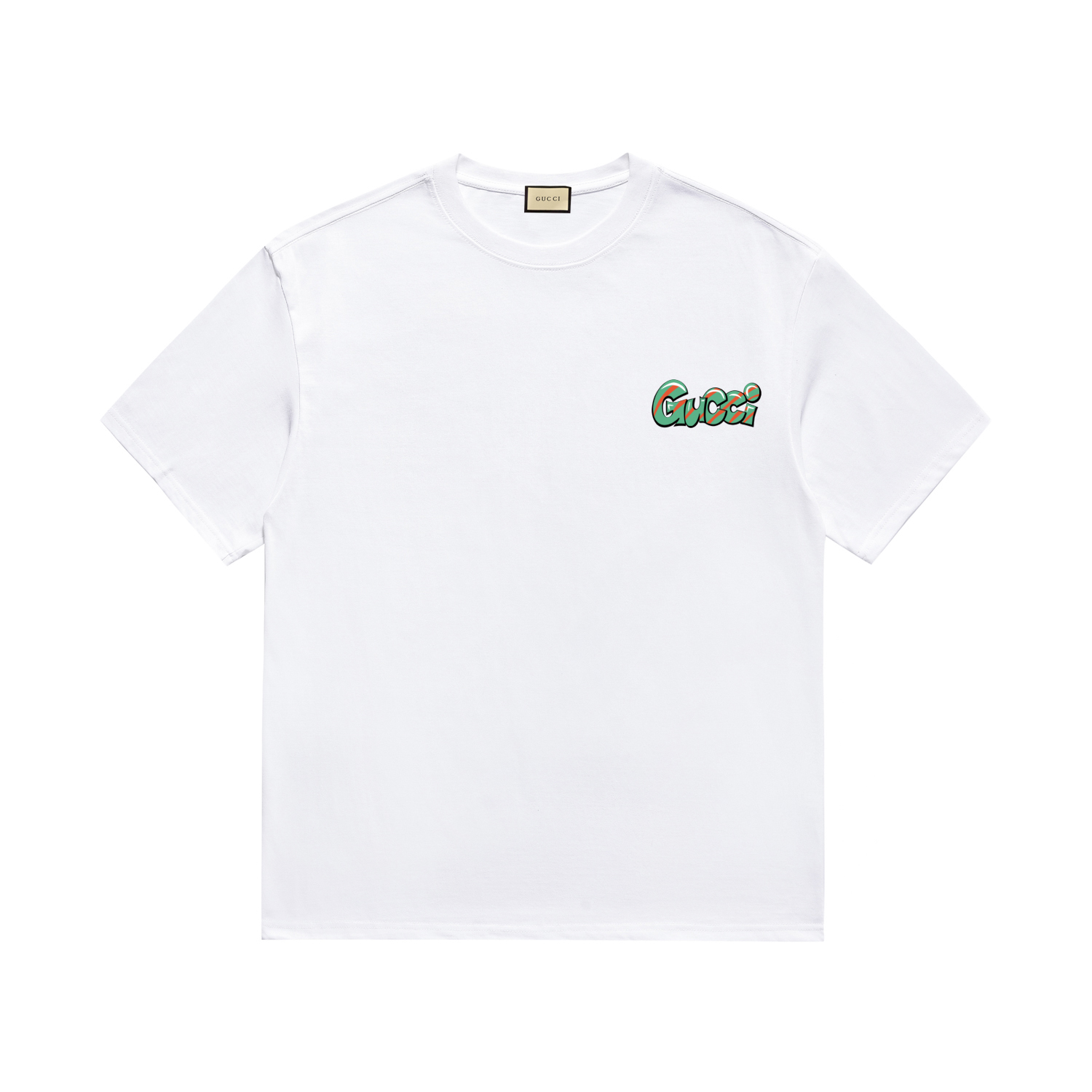 《Alta calidad》 GUCCI Gucci Mismo estilo oficial Camiseta de manga corta Nuevo modelo primavera/verano 2024 Estampado de…