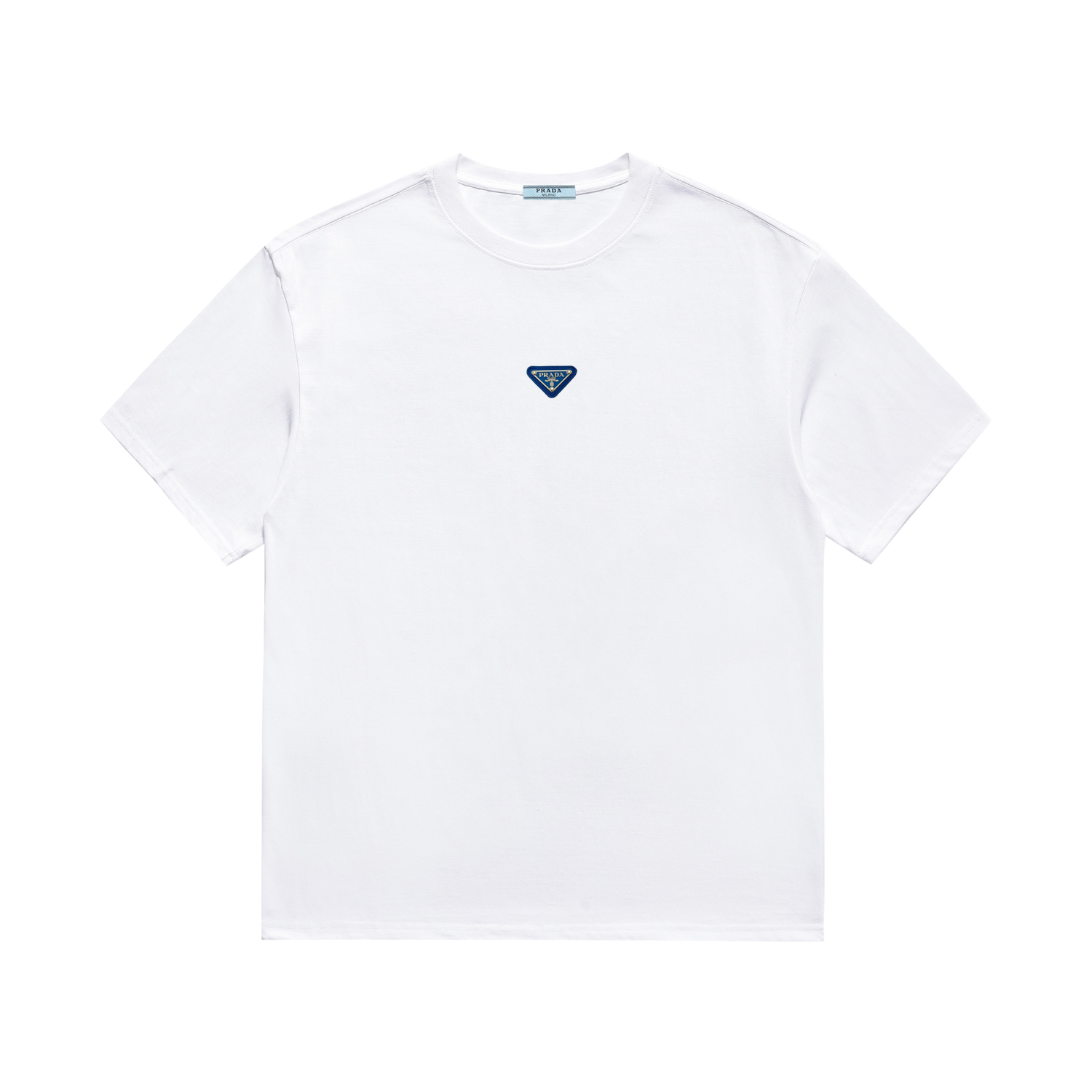 《Alta calidad》 PRADA Prada mismo estilo oficial camiseta de manga corta nueva temporada primavera-verano 2024 molde ori…