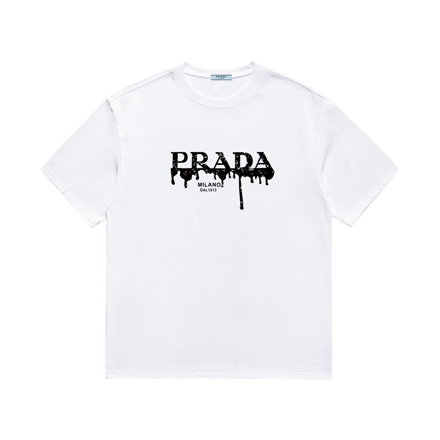 《Alta calidad》 PRADA 普拉达 mismo estilo oficial, camiseta de manga corta, nueva colección de primavera y verano 2024, est…