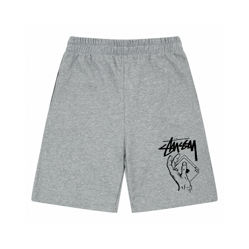 款号XB1042#💰85💰
斯图西stussy 手指扑克侧面基础款短裤
 颜色：黑色 灰色
 尺码：S-XXL（尺码表在图9）
克重：380克