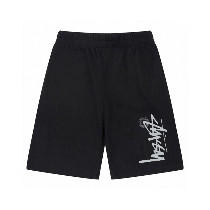 款号XB1044#💰85💰
斯图西stussy 侧面大logo侧面基础款短裤
 颜色：黑色 灰色
 尺码：S-XXL（尺码表在图9）
克重：380克
