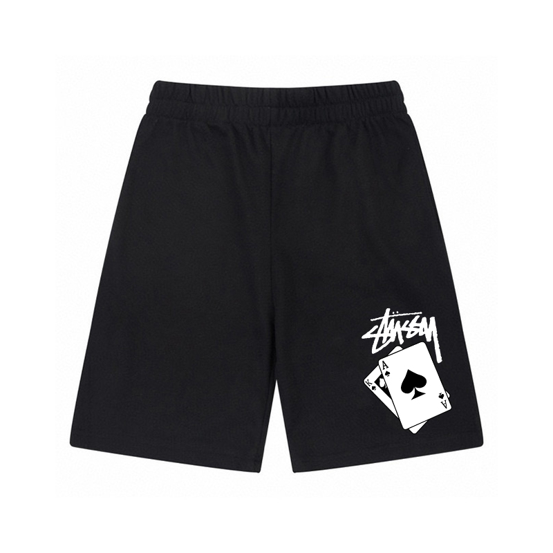 款号XB1048#💰85💰
斯图西stussy 扑克基础款短裤
 颜色：黑色 灰色
 尺码：S-XXL（尺码表在图9）
克重：380克