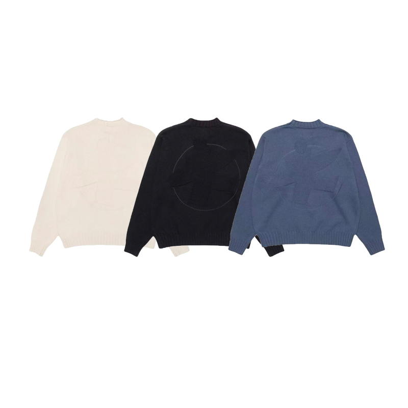 「Estilo exclusivo, molde auténtico」 Stussy FW25 Suéter de surfista liso, la más alta calidad del mercado, molde auténti…
