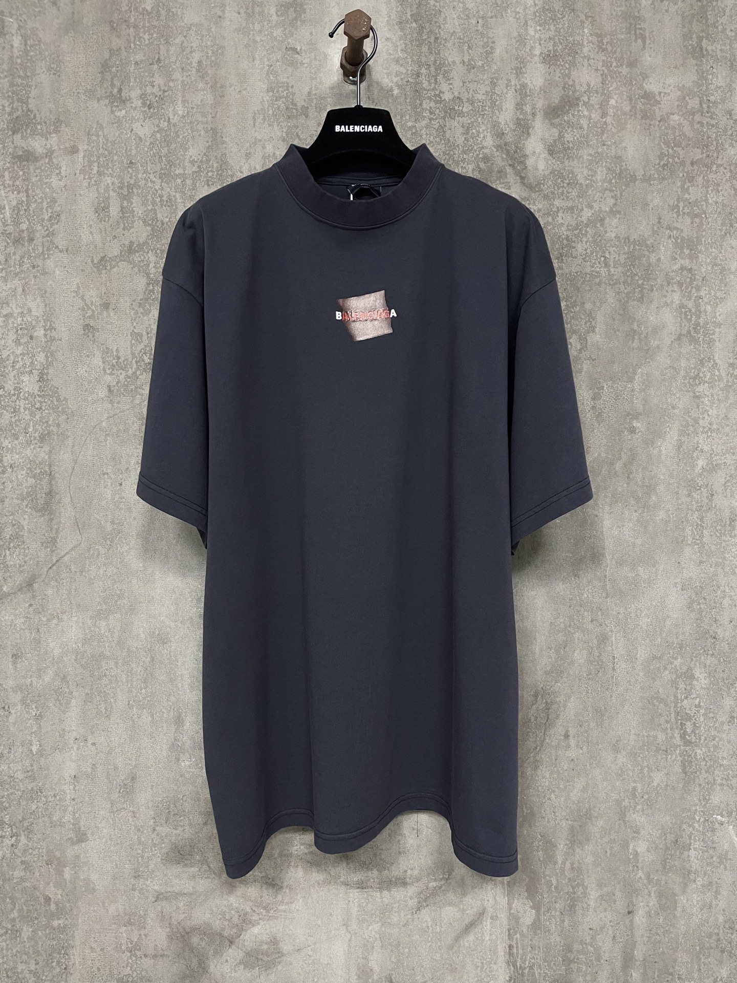 Balenciaga Balenciaga 巴黎世家 红胶带字母刺绣短袖T恤