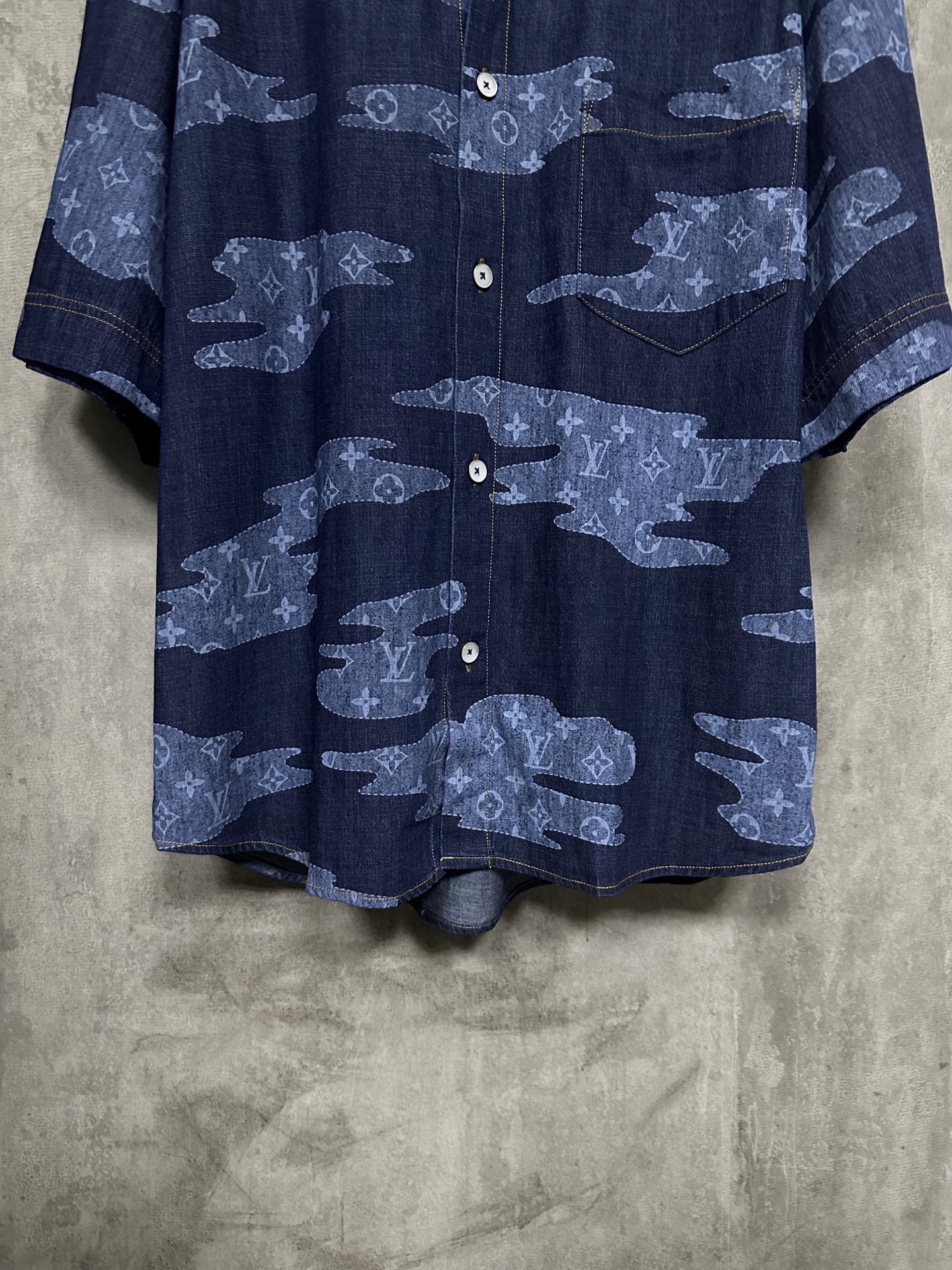 Louis Vuitton LOUIS VUITTON 25SS LV短袖青年布衬衫