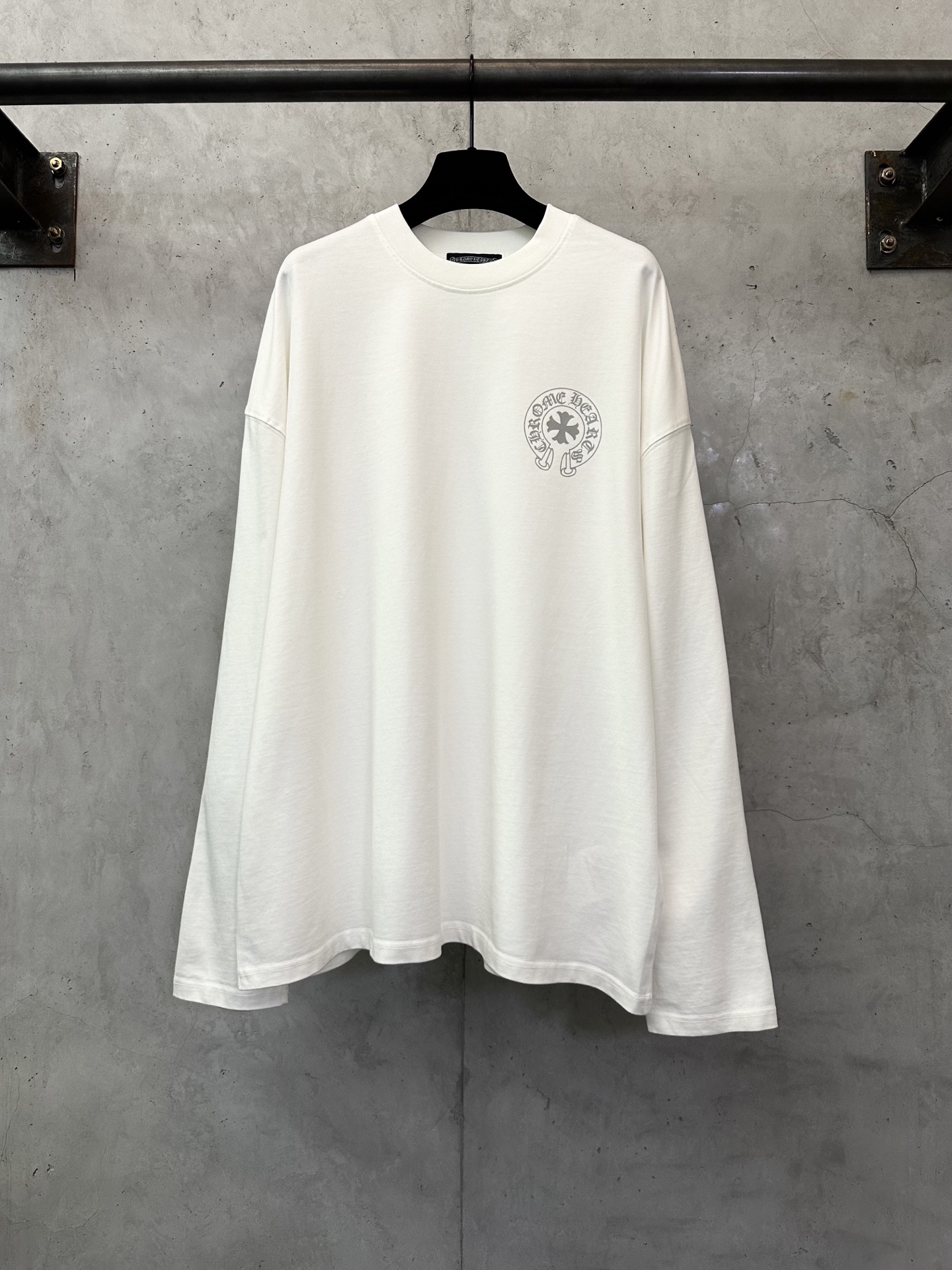 Chrome Hearts 25SS Classic Sanskrit Grey Letter Long Sleeve T-Shirt 1 i1758204819177 8203 0 0