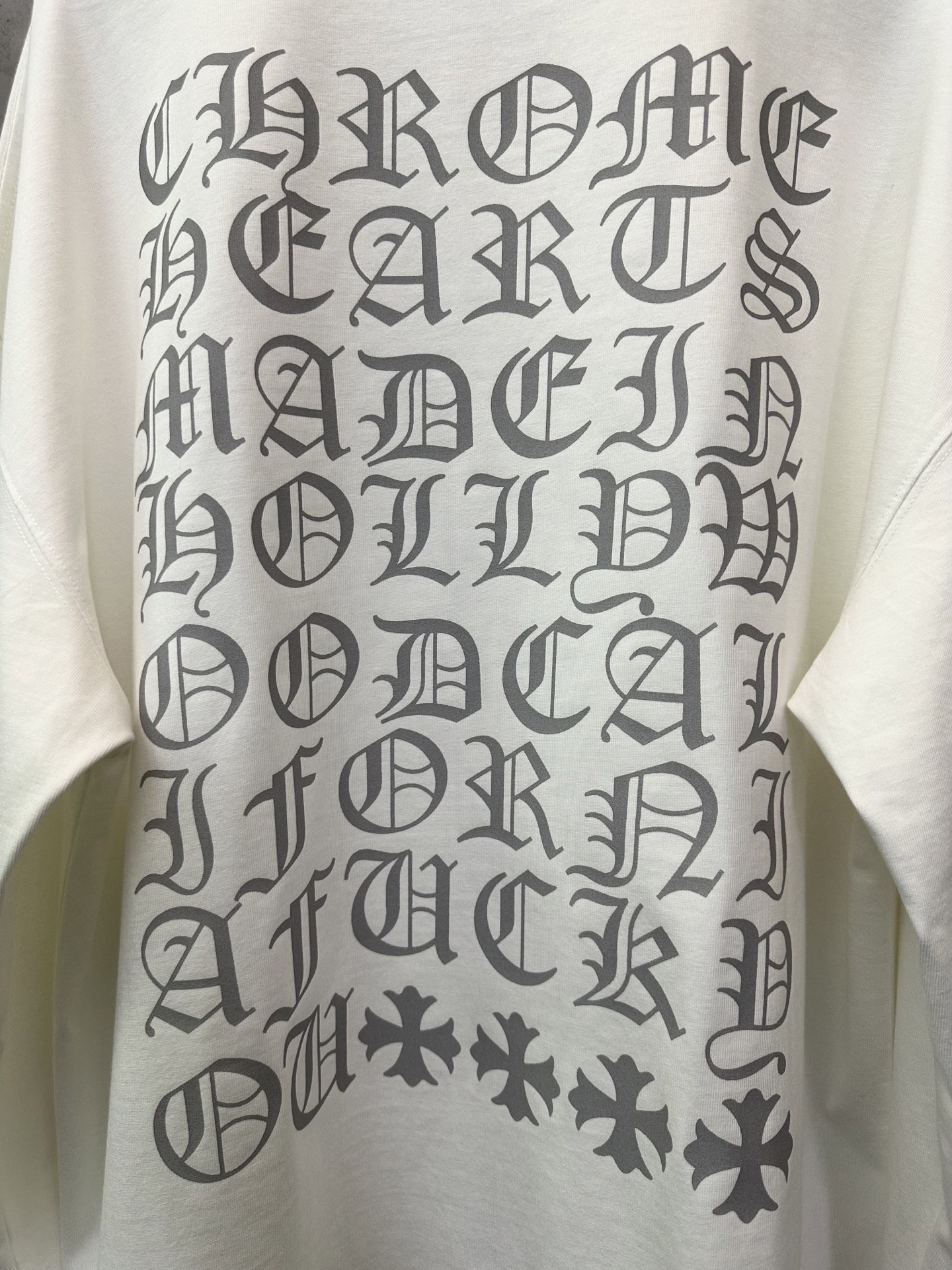 Chrome Hearts 25SS Classic Sanskrit Grey Letter Long Sleeve T-Shirt 8 i1758204821391 600 0 7