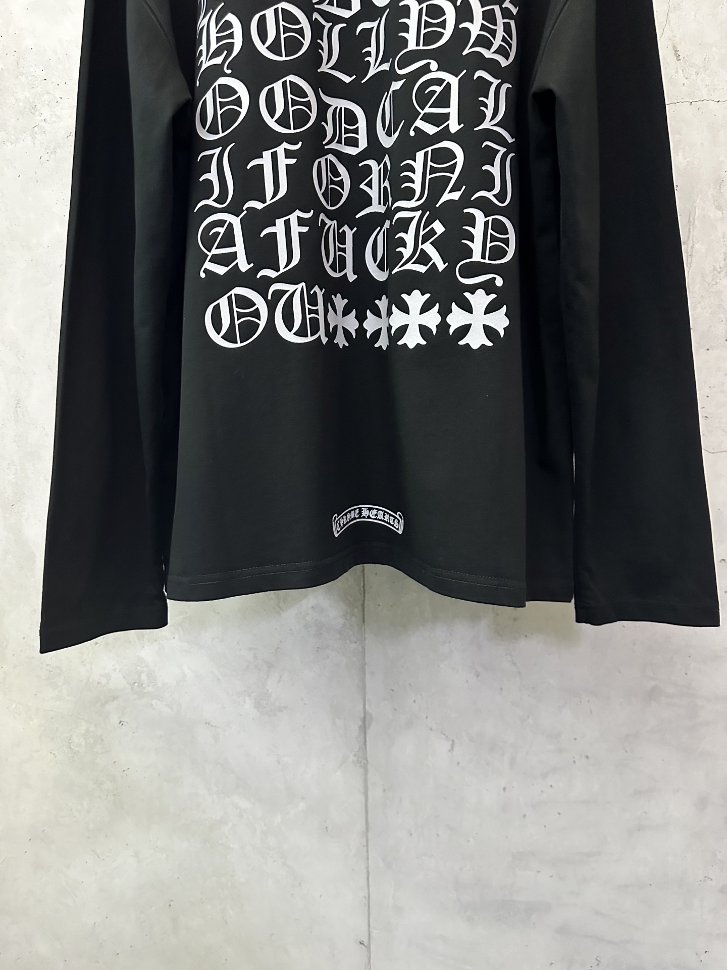 Chrome Hearts Classic Sanskrit Grey Logo Crew Neck Long Sleeve T-Shirt 7 i1758204836204 3245 0 5
