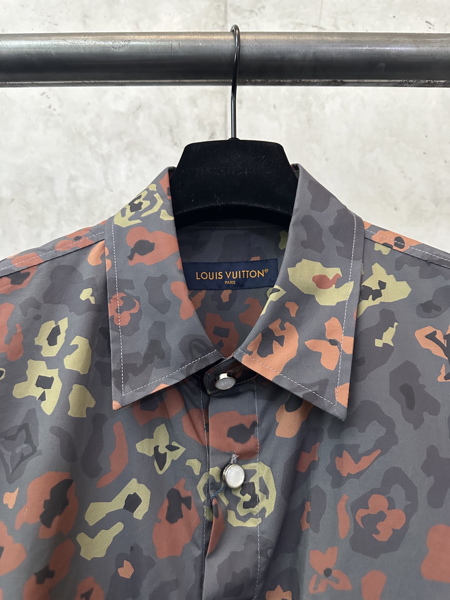 Louis Vuitton LOUIS VUITTON 25SS LV印花短袖工装衬衫