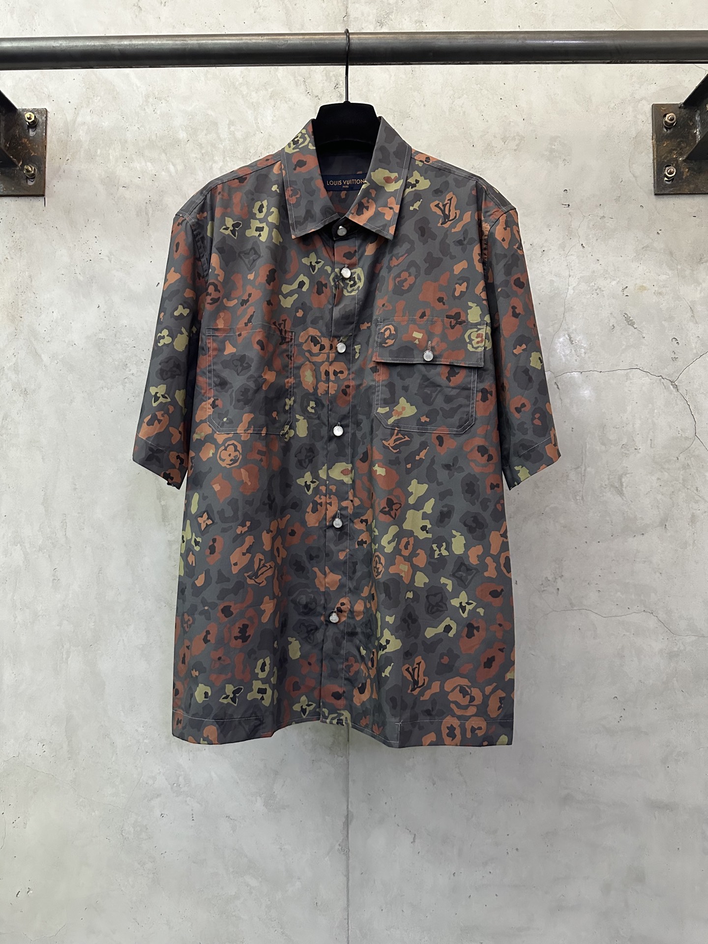 Louis Vuitton LOUIS VUITTON 25SS LV印花短袖工装衬衫