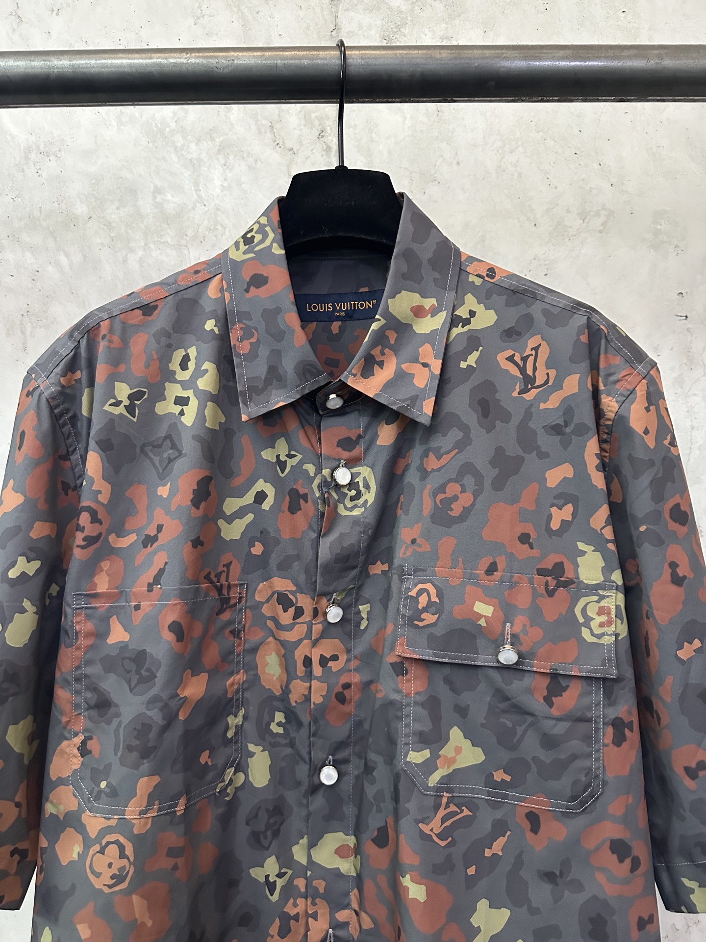 Louis Vuitton LOUIS VUITTON 25SS LV印花短袖工装衬衫