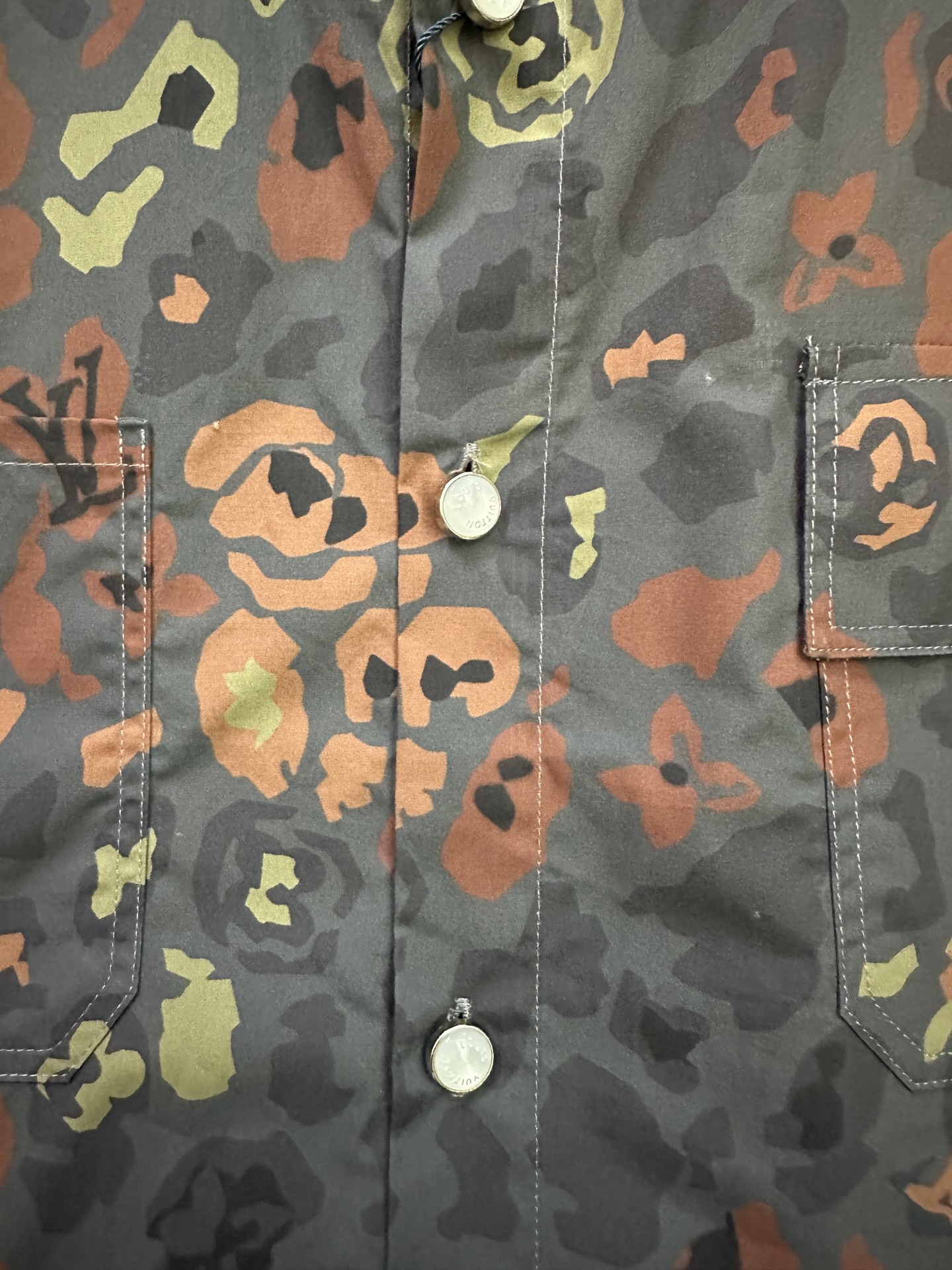 Louis Vuitton LOUIS VUITTON 25SS LV印花短袖工装衬衫