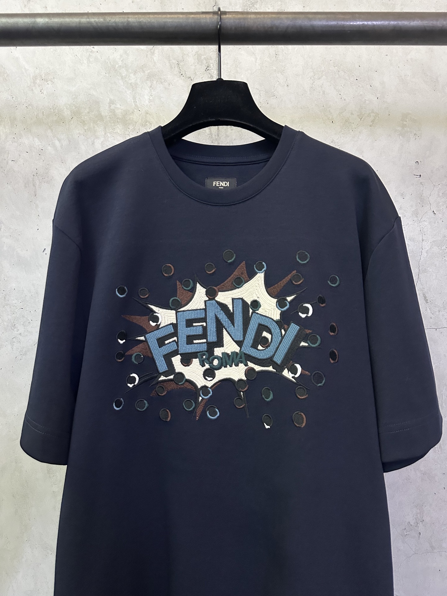 Fendi FENDI 芬迪 ss26刺绣标识套头短袖