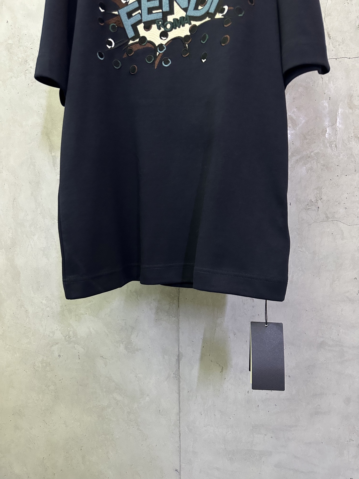 Fendi FENDI 芬迪 ss26刺绣标识套头短袖