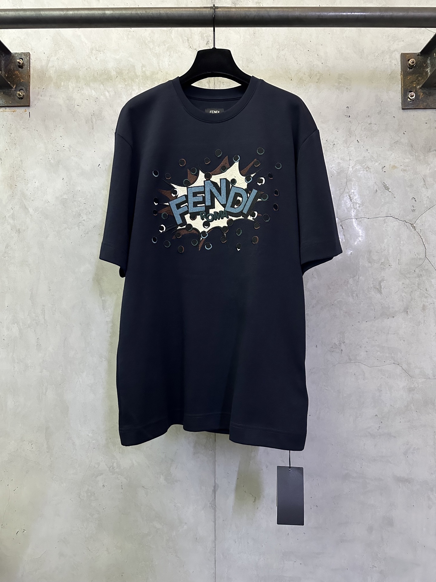 Fendi FENDI 芬迪 ss26刺绣标识套头短袖