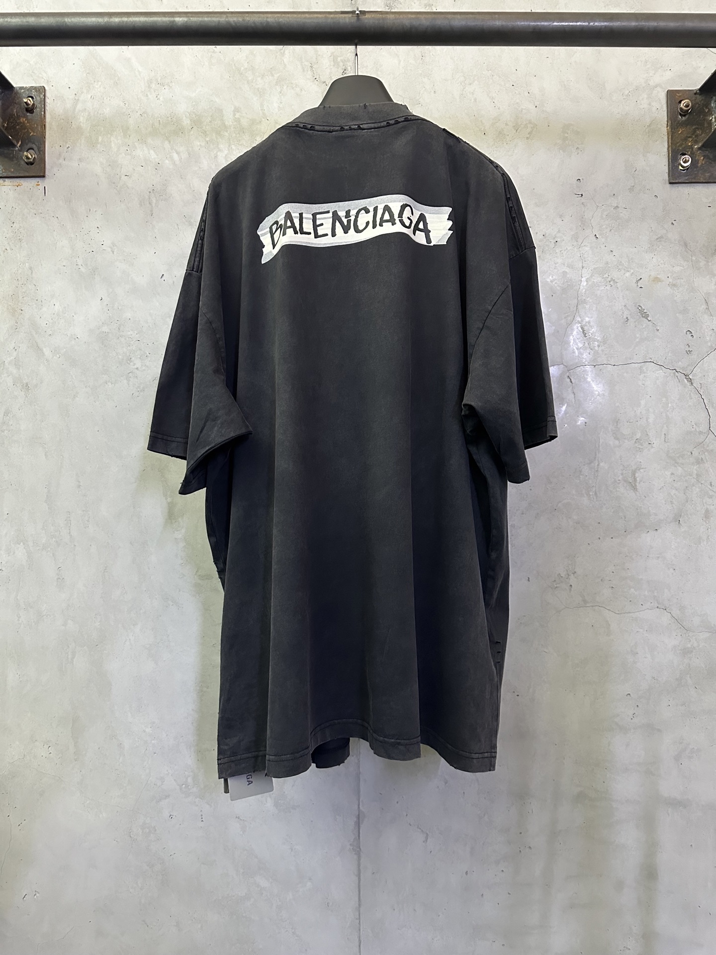Balenciaga Balenciaga 巴黎世家 25ss 白胶带字母logo短袖T恤