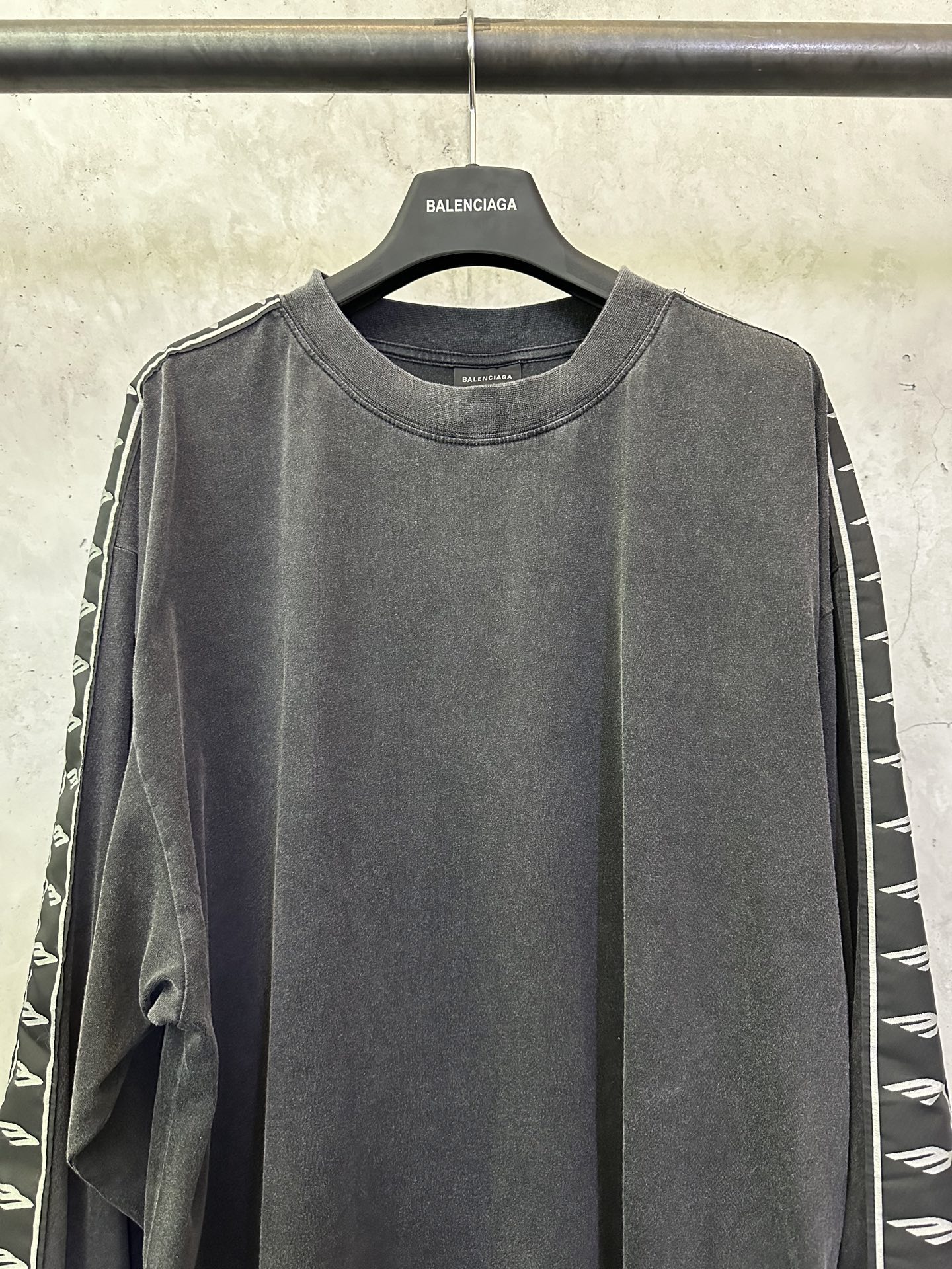 Balenciaga Balenciaga 巴黎世家 25ss 3B提花串标长袖T恤