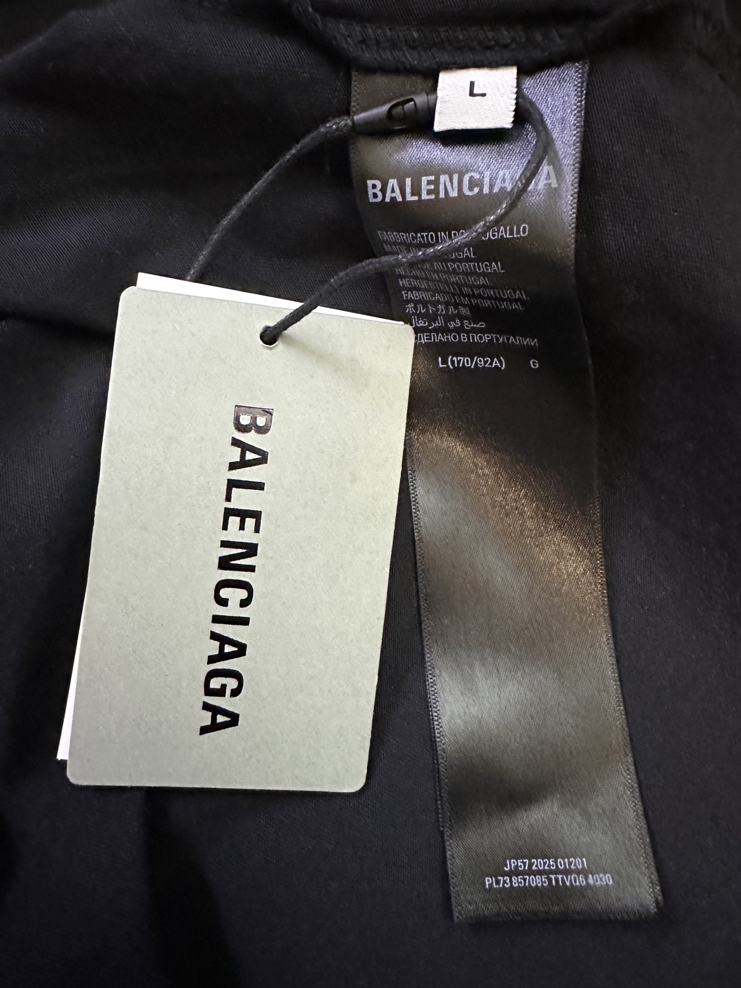 Balenciaga Balenciaga 巴黎世家 25ss 3B提花串标长袖T恤